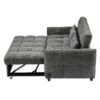 Loveseat Sofa Pull Out Sofa Bed Tufted Sleeper Sofa With An Adjustable Backrest, 3 USB Ports And 2 Lumbar Pillows For Living Room - Gray - Image 22