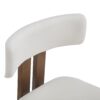 Contemporary 7 Piece Dining Set With Upholstered Armless Chairs And Metal Legs - White / Brown - Image 21