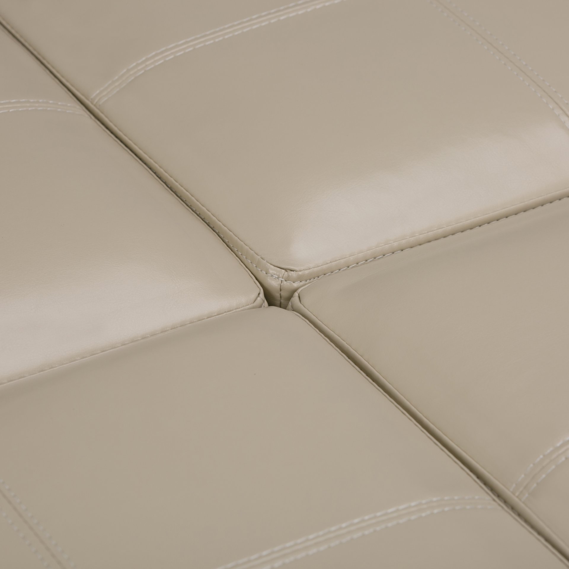Avalon - Square Coffee Table Storage Ottoman - Satin Cream - Image 5