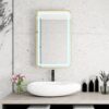 Rectangle Medicine Cabinet Mirror Bathroom Mirror With Storage Wall Mounted Medicine Mirror Cabinet With LED - Gold - Image 9