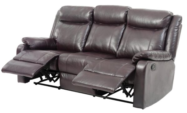 Double Reclining Sofa - Dark Brown