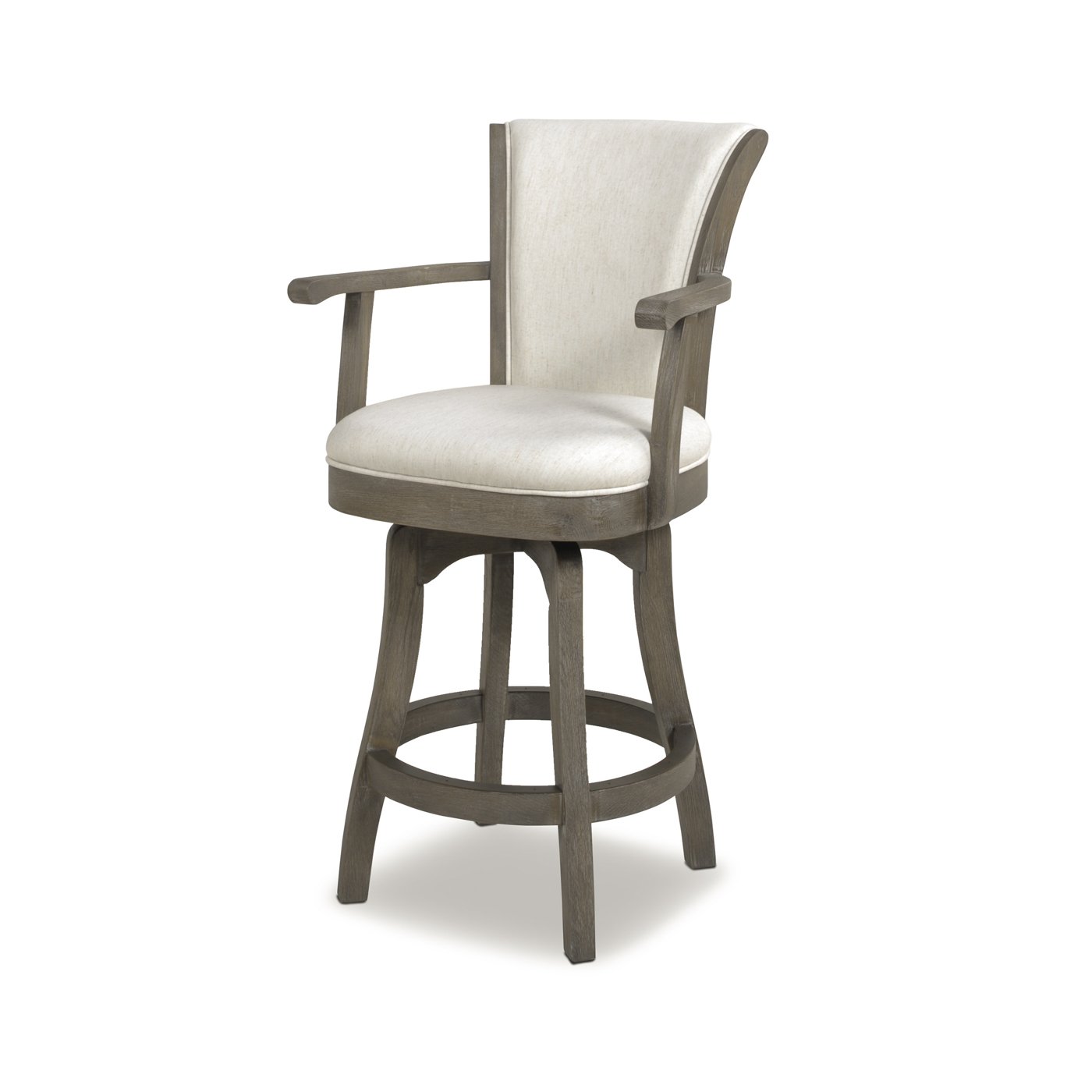 Williams - Swivel Counter Height Bar Stool - Natural White - Image 3