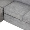 Sleeper Sofa Bed, 2 In 1 Pull Out Sofa Bed L Shape Couch With Storage Ottoman For Living Room, Bedroom Couch And Small Apartment - Gray - Image 24