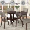 Drake - 5 Pieces Dining Room Set - Espresso / Gray - Image 9