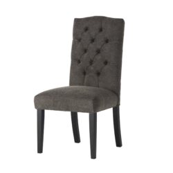 Harriet - Tufted Dining Chair (Set of 2) - Dark Gray
