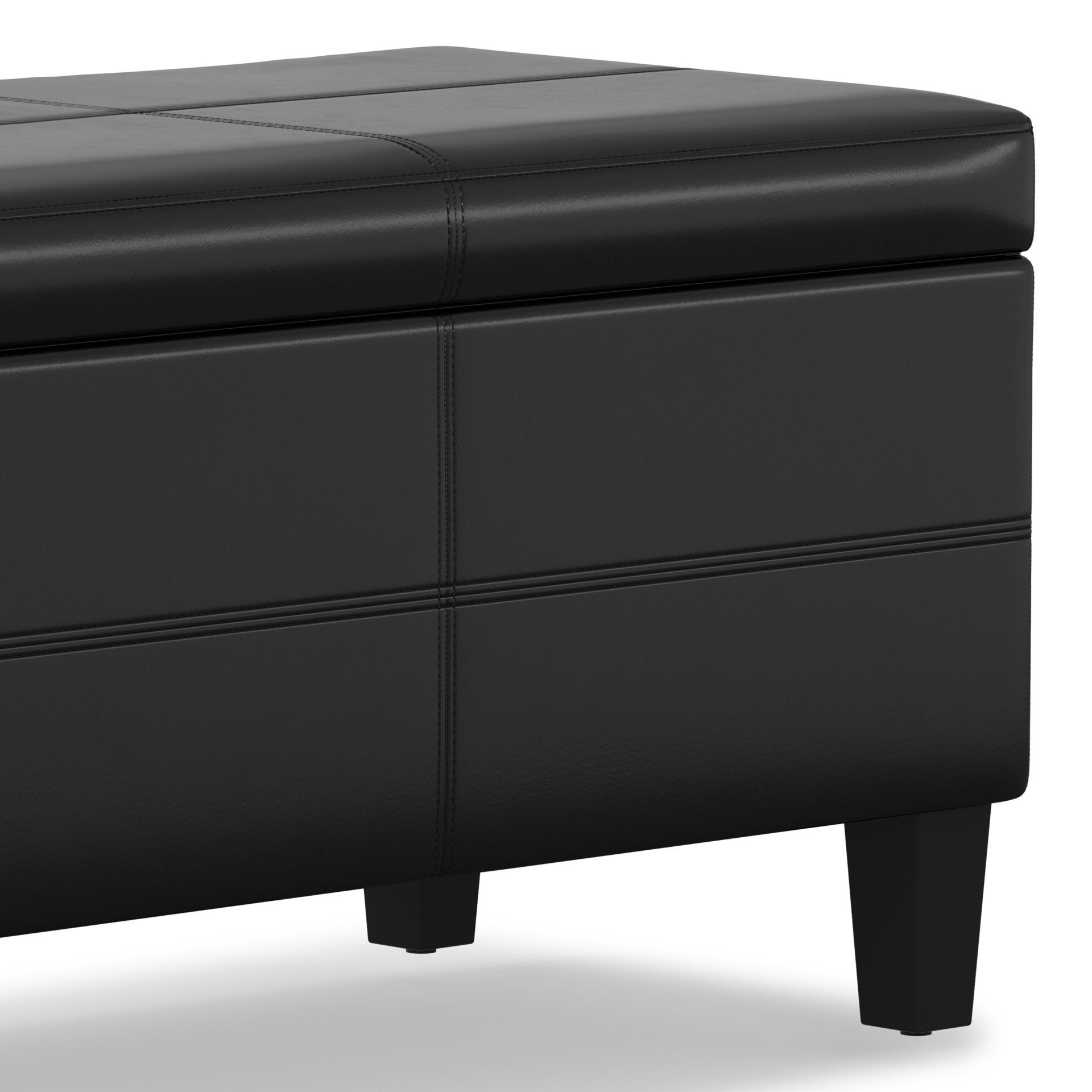 Afton - Storage Ottoman Bench - Midnight Black - Image 13