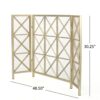 Margaret - 3 Panel, Fireplace Screen Iron - Black / Gold - Image 3
