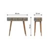 Inlay - Edessa Bone Console Table - Oak - Image 11