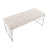 Constellation - Contemporary Bench - Silver / Gray Leopard - Image 5