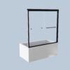 Semi-Frameless Double Sliding Tub Door, Bypass Bathtub Shower, 1 / 4" (6Mm) Thick SGCC Tempered Glass Door - Black - Image 12