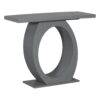 Console Table With Oval Base And Reinforced Bottom Plate For Stability - Gray - Image 5