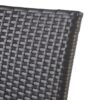 Outdoor Wicker Barstools Faux Rattan Iron Frame (Set of 2) - Gray - Image 9
