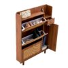 The Modern Minimalist Shoe Cabinet, Suitable For A Variety Of Styles Including Nordic, Japanese, And Industrial - Walnut - Image 12