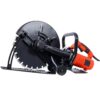 Electric 14" Cut Off Saw With Wet / Dry Functionality And Water Line Attachment Metal, 30" Length - Black - Image 8