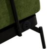 Modern Loveseat Sofa 2 Seater With USB Ports, Cylindrical Armrests - Green - Image 23