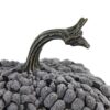 Chenille Weighted Pumpkin Ornament Decor For Holiday Harvest Festival Fall Festival & Thanksgiving (Set of 2) - Gray - Image 8