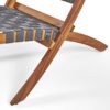 Solidago - Outdoor And Strapping Belt Folding Chairs, (Set of 2) - Black / Brown - Image 14