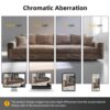 4 Seat Sofa, Deep Seat Couches With Soft Pillows And 3 Ottomans, Convertible Sofa Lounge Chair, For Living Room - Camel - Image 3
