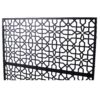Outdoor & Indoor Privacy Screen Metal Privacy Screen Freestanding Decorative Privacy Screen Steel - Black - Image 7