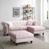 Nola - Sofa Chaise - Pink - Image 4