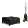 Ellis - Coffee Table Storage Ottoman - Midnight Black - Image 8