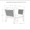 Cayman - Outdoor Conversation Chair - Slate Gray - Image 10