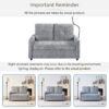 Modern Loveseat Pull Out Sofa Bed With Adjustable Backrest, Two Cup Holders, A Phone Holder, Three Charging Ports And Side Storage Pockets For Living Room - Gray - Image 8