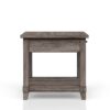 End Table With Storage Drawer Usn - Gray - Image 2