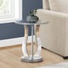 Accent Table, Side Mirror, Transitional - Silver - Image 6