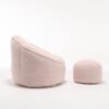 Bedding Bean Bag Sofa Chair High Pressure Foam Bean Bag Chair Adult Material With Padded Foam Padding Compressed Bean Bag With Footrest - Pink - Image 22