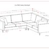 Ava - Mid Century Corner Sectional Sofa - Cream - Image 18