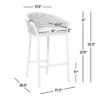 Rowan - Rope Barrel Low Back Patio Counter Stool (Set of 2) - Optic White - Image 9