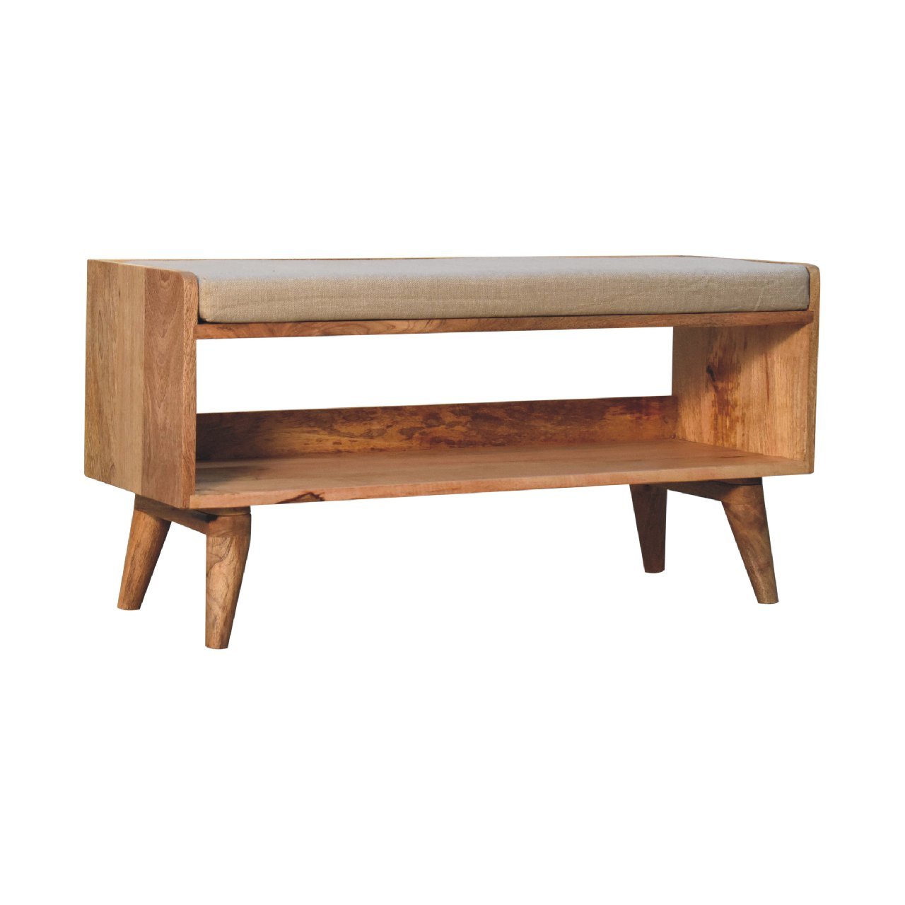 Nordic Style Storage Bench - Oak - Image 12