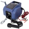 Reversible Electric 12V Trailer Winch For Boats Up To 5000 Lbs, Galvanized Wire Rope Casing - Blue - Image 4