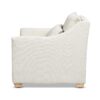 Ada - Flared Arm Contemporary Armchair With Lumbar Pillow - Flax White - Image 5