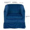 27.36" Wide Swivel Chair - Blue - Image 14