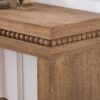 Rustic Manufactured Wood Console Table With Beaded Accent - Antique Natural / Natural Wood / Natural Wood Wash - Image 8