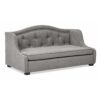 Robin - Tufted Wingback Pet Sofa Bed, Medium, Uptown Resistant High - Gray Stain - Image 3