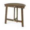 Outdoor Half Round Folding Bistro Table - Gray Finish - Image 5