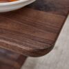 Modern Minimalist Texture Sticker Patterned Rectangular Coffee Table - Walnut Dark Brown - Image 17