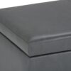 Avalon - Storage Ottoman Bench - Stone Gray - Image 7