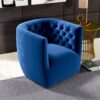 Delaney - Swivel Chair - Dark Blue - Image 14