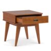 Draper - Mid Century End Table - Teak Brown - Image 2