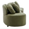 Modern Living Room Sofa Lamb Velvet Upholstered Couch, Furniture For Home Or Office - Green - Image 16