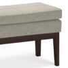 Carlson - Small Ottoman Bench - Greige - Image 4