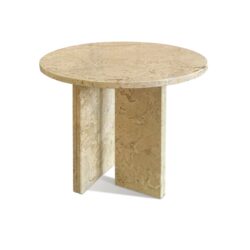 Natural Marble Coffee Table For Living Room, Genuine Marble - Glod Yellow Beige