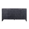Accent Cabinet Farmhouse Style 4 Door Wooden Cabinet Sideboard Buffet Server Cabinet Storage Cabinet, For Living Room, Entryway, Hallway, Office, Kitchen And Dining Room - Antique Black - Image 7