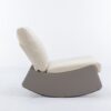 Modern Rocking Chair Recliner, Comfy Rocker Nursery Chair With Footrest, Accent Reading Chair, Upholstered Lounge Chair For Relaxing, Resting, Soft Padded Rocker For Indoor Living Room Bedroom - Gray - Image 5
