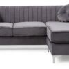 Delray - Sofa Chaise - Gray - Image 2