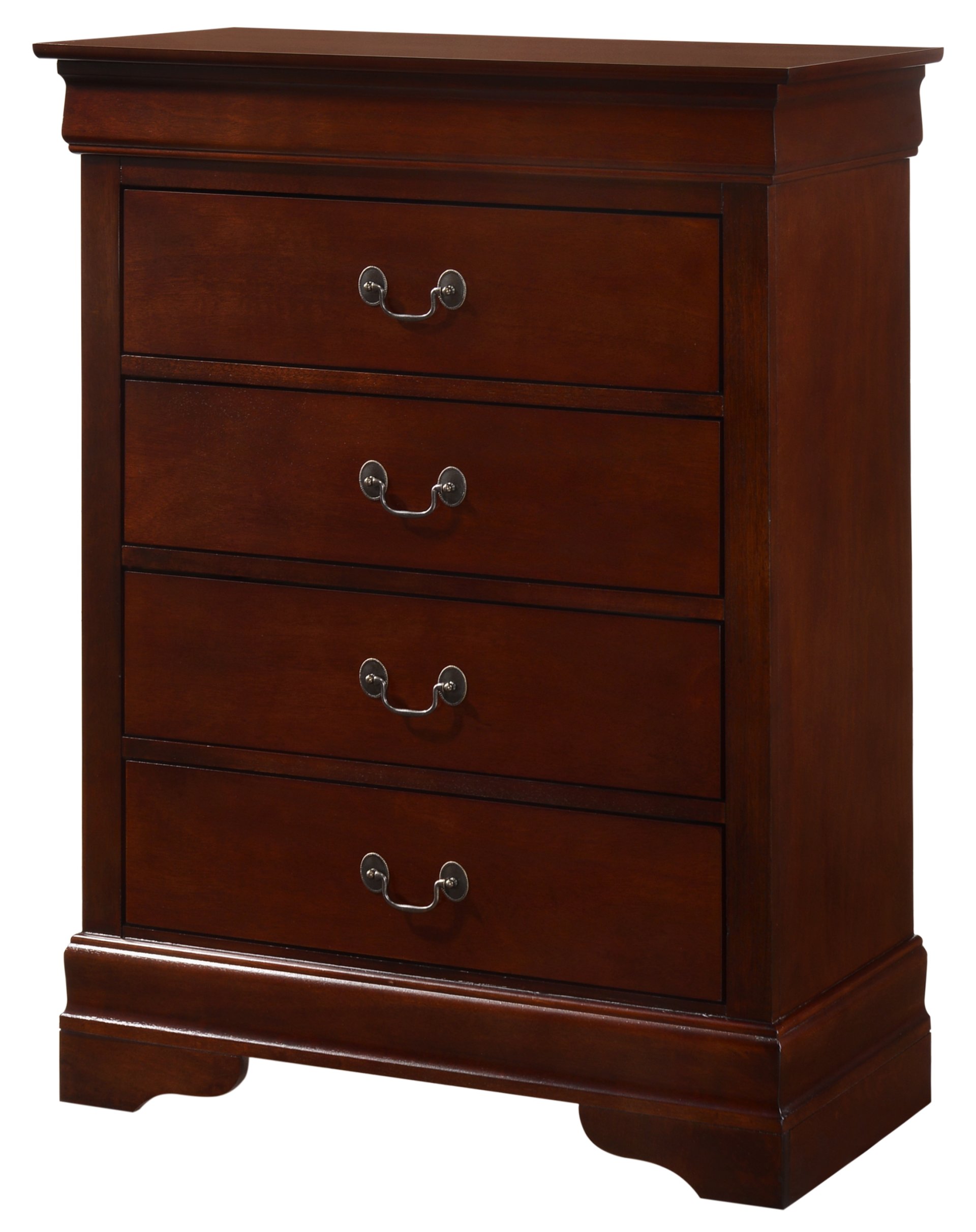 4 Drawer Chest Traditional Style - Cherry - Image 5